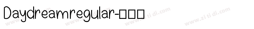 Daydream regular字体转换